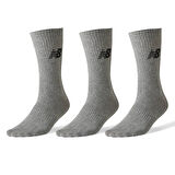 NB Unisex Gri Günlük Stil Çorap SOA03-AG