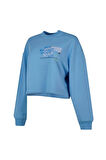 New Balance Lifestyle WNC1502-BLU Mavi Kadın Sweatshirt