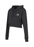 New Balance WNH3515-ANT Lifestyle Women Hoodie Antrasit Dik Yaka Regular Fit Düz Kadın Sweatshırt