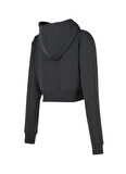 New Balance WNH3515-ANT Lifestyle Women Hoodie Antrasit Dik Yaka Regular Fit Düz Kadın Sweatshırt