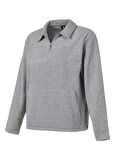 New Balance MNC3520-AG Lifestyle Men Half Zip Gri Dik Yaka Regular Fit Düz Erkek Sweatshırt
