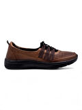 VOYAGER 8278 KADIN HAKİKİ DERİ COMFORT AYAKKABI TABA