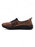 VOYAGER 8278 KADIN HAKİKİ DERİ COMFORT AYAKKABI TABA