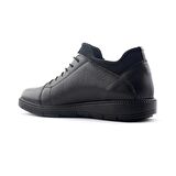 Voyager 4467 Hakiki Deri Erkek Ayakkabı Siyah Nata