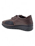 VOYAGER 8585 KADIN HAKİKİ DERİ COMFORT AYAKKABI KAHVERENGİ