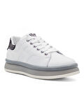 VOYAGER M030 ERKEK HAKİKİ DERİ SNEAKER BEYAZ