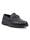 VOYAGER M211 HAKİKİ DERİ ERKEK LOAFER AYAKKABI SİYAH