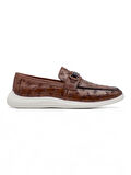 VOYAGER M211 HAKİKİ DERİ ERKEK LOAFER AYAKKABI TABA