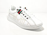 Voyager Z096 Beyaz Kadın Deri Casual Ayakkabı