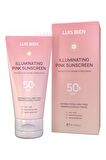 Luis Bien Ton Eşitleyici SPF 50+ Tüm Ciltler İçin Yüksek Korumalı Pembe Güneş Kremi 50 ml