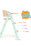 Mamatoyz 10MYCHAIR Allınone Mınt - Foldable Hıghchaır Katlanabilir Mama Sandalyesi - Yeşil