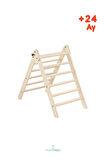 Pikko Pikler Tırmanma Üçgeni / Slide & Climb + Kaydırak ve Tırmanma Natural Renk