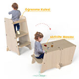 Kule | Bend Öğrenme Kulesi Natural Color Menteşeli Model