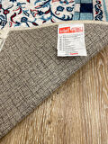Seccade Saçaklı (lateks Taban) 75x125 Ebat - Mavi