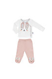 Gezenbebe Hero Bebekler İçin Nakışlı Zıbın ve Patikli Pantolon Set