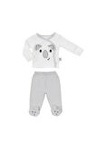 Gezenbebe Hero Bebekler İçin Nakışlı Zıbın ve Patikli Pantolon Set