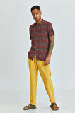 Duble Paça Bohem Erkek Pantolonu Sarı | S