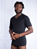 BLACKSPADE Erkek T-shirt V Yaka Tender Cotton 9239 -BS SİYAH