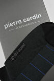 PİERRE CARDİN Modal 6’lı Erkek Çift Renkli  Uzun Soket Çorap Code 258-PC SİYAH-SAKS