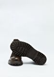 Hush Puppies 1141 13 Yuvarlak Burun Orta Topuk Bağcıklı Soğuk Havaya Dayanıklı Günlük Kahverengi Klasik Bot Deri