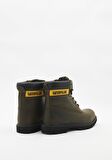 Caterpillar Golden Erkek Koyu Yeşil Deri Bot