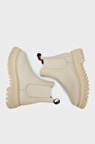 Beige Hakiki Deri Kadın Bot & Bootie HD0777003103