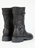 Harley Davidson Deri Siyah Kadın Çizme 026Z100067