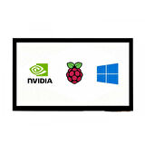 Raspberry Pi - Jetson Nano - PC için 10.1inç Kapasitif Dokunmatik LCD (E) Ekran Modülü - 1024×600 Piksel HDMI - IPS Tam Lamine Ekran