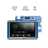 4.3 Inch Nextion HMI Akıllı Dokunmatik TFT Lcd Ekran - 16 MB Dahili Hafıza