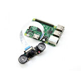 Raspberry Pi Kamera - Balık Gözü Lens + Kızılötesi Led Modülü (H)