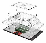 Raspberry Pi 4 Şeffaf ABS Dokunmatik Ekran Kutusu