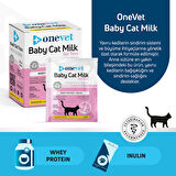 OneVet Yavru Kedi Süt Tozu Şase | Sindirim Ve Büyüme Desteği | Emziren Anne Ve Yavru Kediler Için 10 X 5 gr