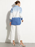 Degrade Denim Ceket-Mavi | 44