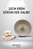 25 CM DÖKÜM DESENLİ KEK KALIBI KREM