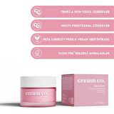 Cream Co. Nemlendirici Yüz Kremi Cilt Tonu Eşitleyici Aydınlatıcı Su Bazlı Tüm Cilt Tipleri Moisturizer 50 ml CC106