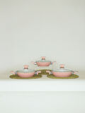 Bonera 6 Parça Seramik Omlet Set Pembe