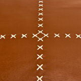 Evidea Soft Deri Görünümlü Kırlent - Kahverengi - 43x43 cm