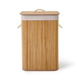 Simple Living Bambu Örme Çamaşır Sepeti - Bej - 60 lt