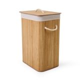 Simple Living Bambu Örme Çamaşır Sepeti - Bej - 60 lt