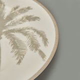 Evidea Kitchen Palm Tatlı ve Kahvaltı Tabağı - Krem / Bej - 21 cm