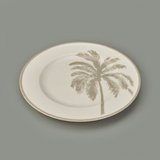 Evidea Kitchen Palm Tatlı ve Kahvaltı Tabağı - Krem / Bej - 21 cm