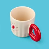 Evidea Kitchen Kalpli 2'li Çift Kupa - Renkli - 270 ml