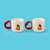 Evidea Kitchen Kalpli 2'li Çift Kupa - Renkli - 270 ml