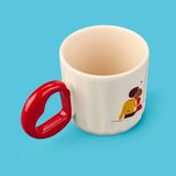 Evidea Kitchen Kalpli 2'li Çift Kupa - Renkli - 270 ml