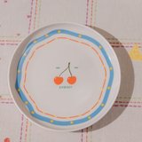 Evidea Kitchen Cherry Tatlı Tabağı - Renkli - 19 cm