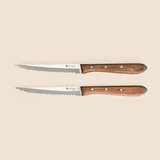 Evidea Kitchen 2'li Steak Bıçağı Seti - Kahverengi