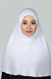 Hazır Türban Pratik Eşarp Tesettür Hijab - Namaz Örtüsü (XL)