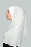 Hazır Türban Pratik Eşarp Tesettür Hijab - Namaz Örtüsü (XL)