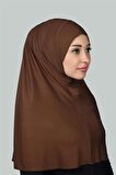Hazır Türban Pratik Eşarp Tesettür Hijab - Namaz Örtüsü (XL)