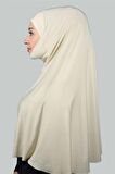 Hazır Türban Peçeli Pratik Eşarp Tesettür Nikaplı Hijab - Namaz Örtüsü Sufle (3XL)